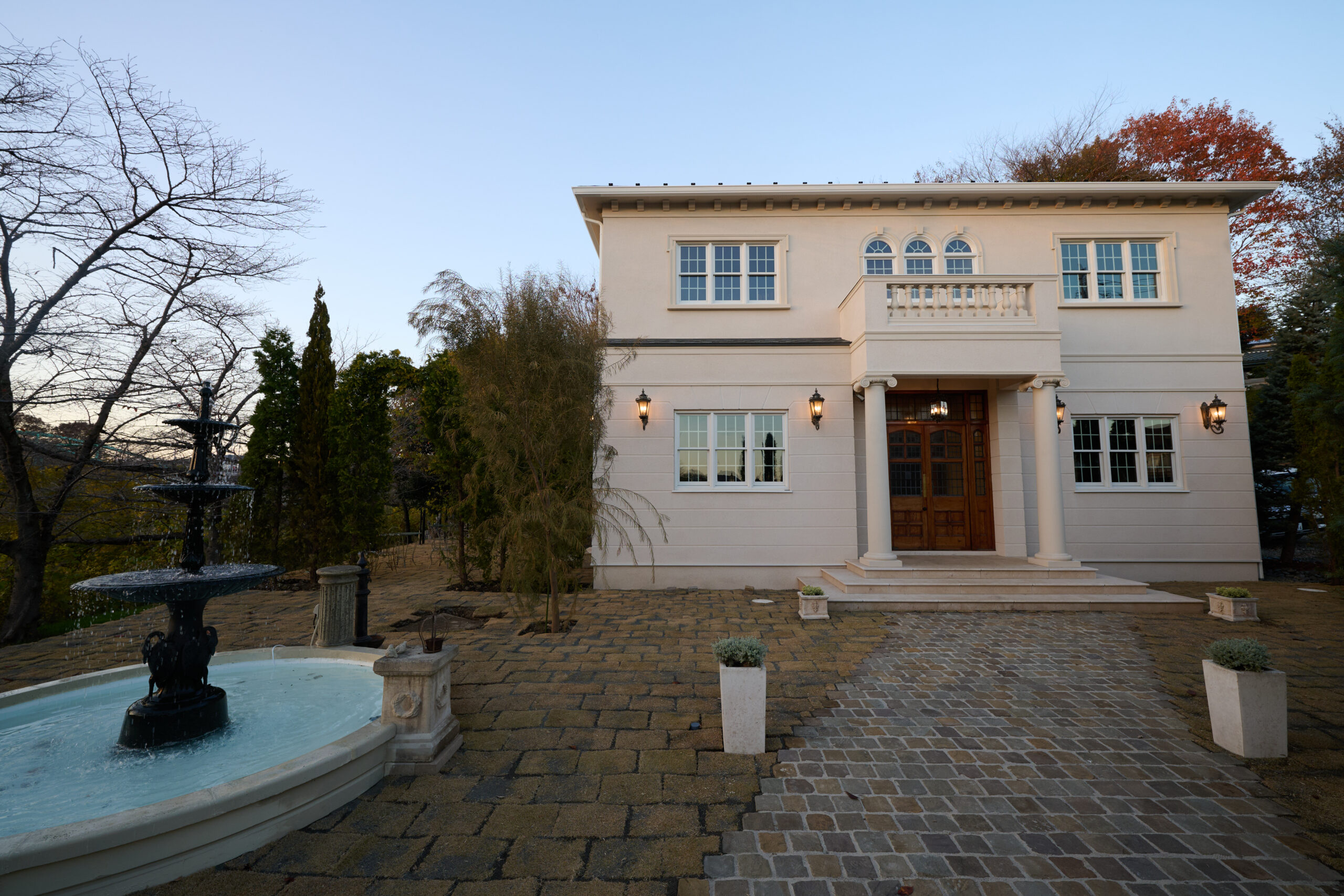 英国邸宅の庭園