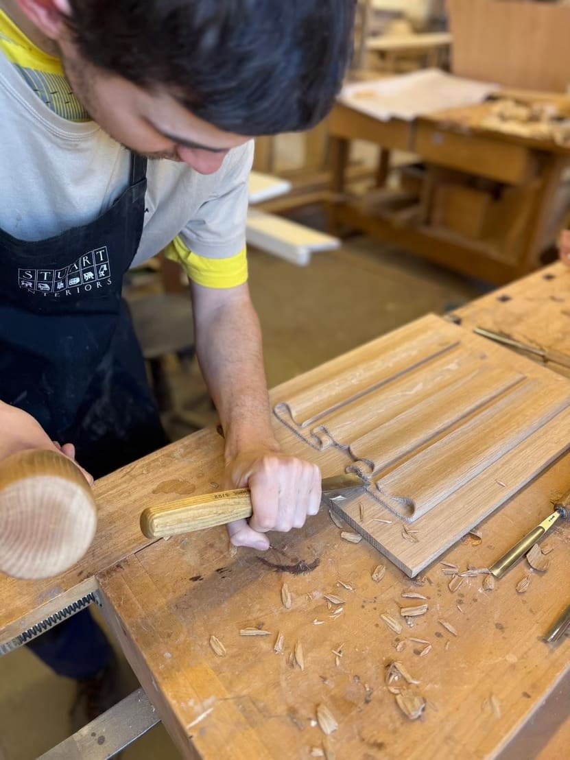 アンティークシャンデリアのディテール